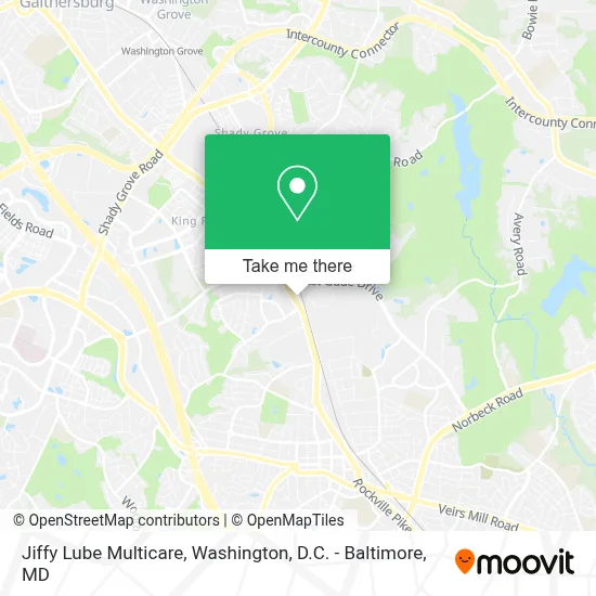 Jiffy Lube Multicare map
