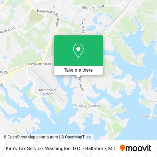 Kim's Tax Service map