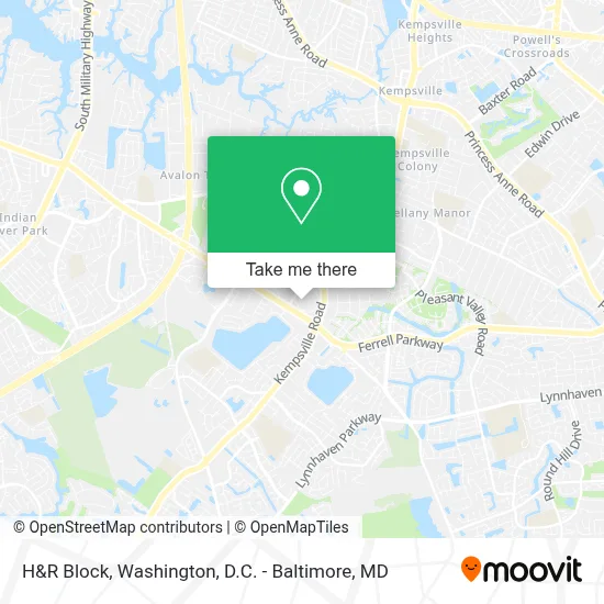 H&R Block map
