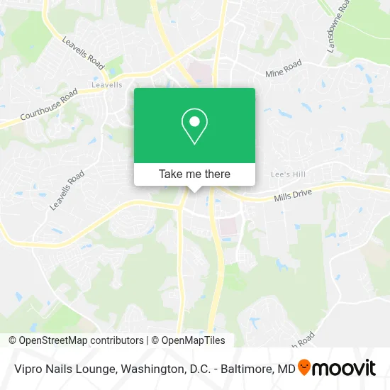 Vipro Nails Lounge map