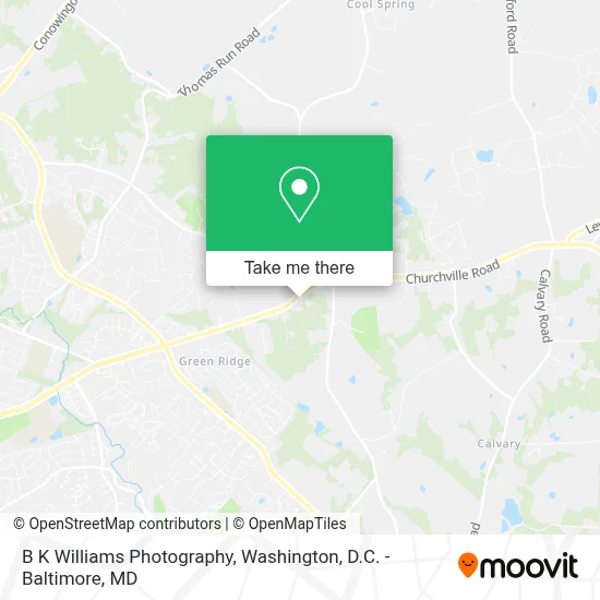 B K Williams Photography map