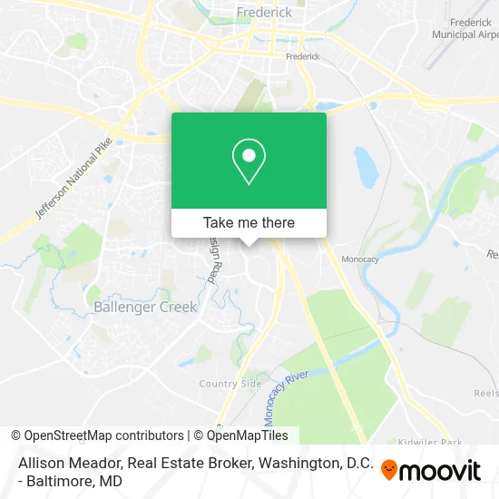 Allison Meador, Real Estate Broker map