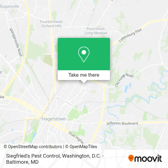 Siegfried's Pest Control map