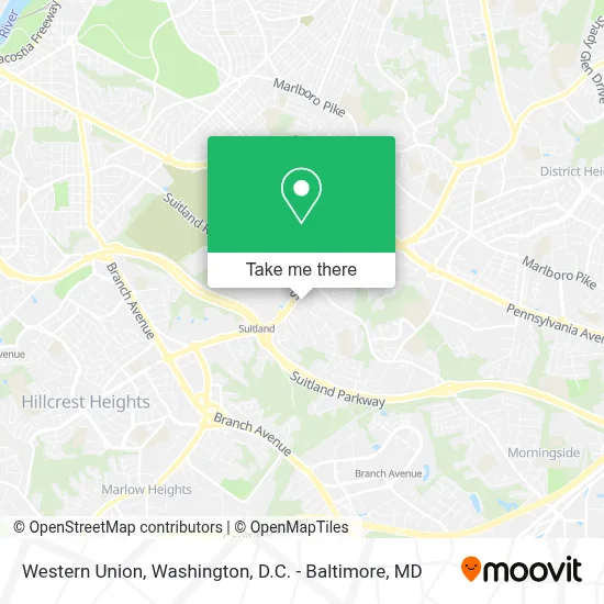 Western Union map
