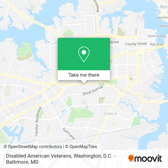 Disabled American Veterans map