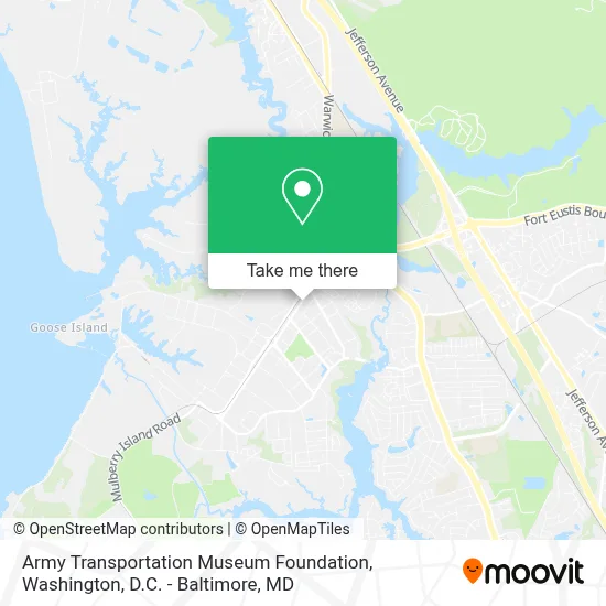 Army Transportation Museum Foundation map