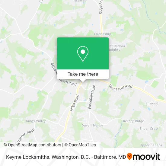 Keyme Locksmiths map