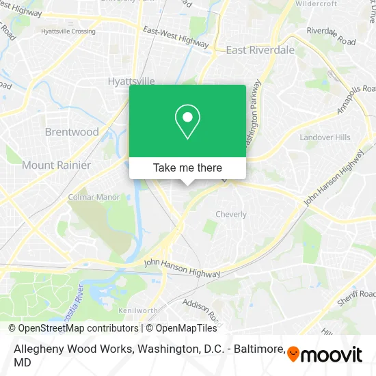 Allegheny Wood Works map