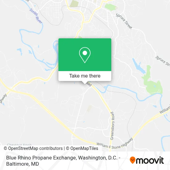 Blue Rhino Propane Exchange map