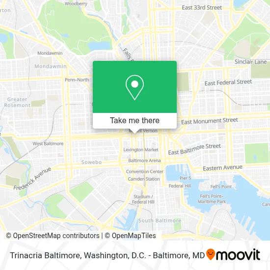 Trinacria Baltimore map