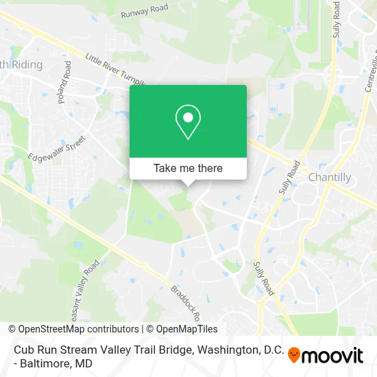 Cub Run Stream Valley Trail Bridge map