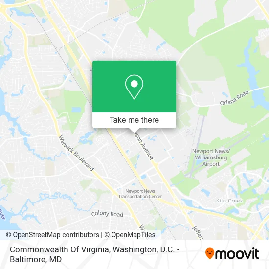 Commonwealth Of Virginia map