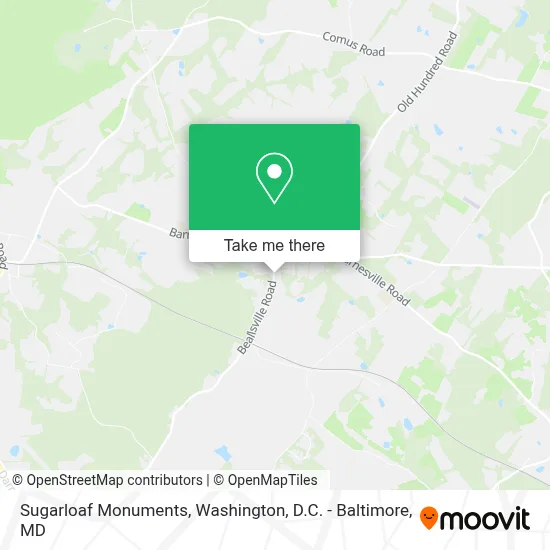 Sugarloaf Monuments map