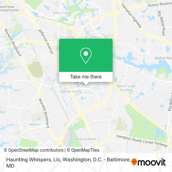 Haunting Whispers, Llc map