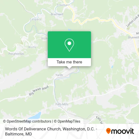 Words Of Deliverance Church map
