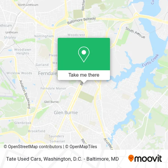 Tate Used Cars map