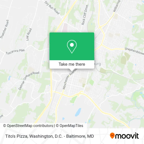 Tito's Pizza map
