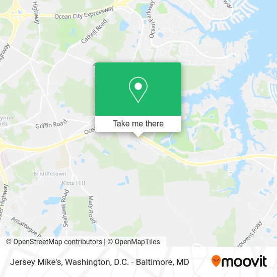Jersey Mike's map