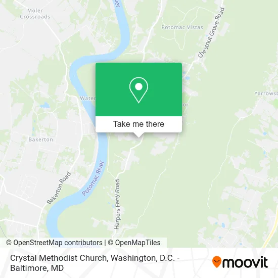Crystal Methodist Church map