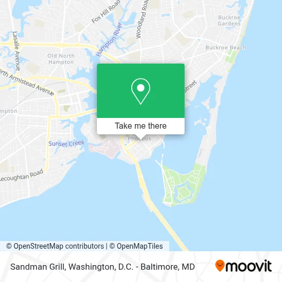 Sandman Grill map