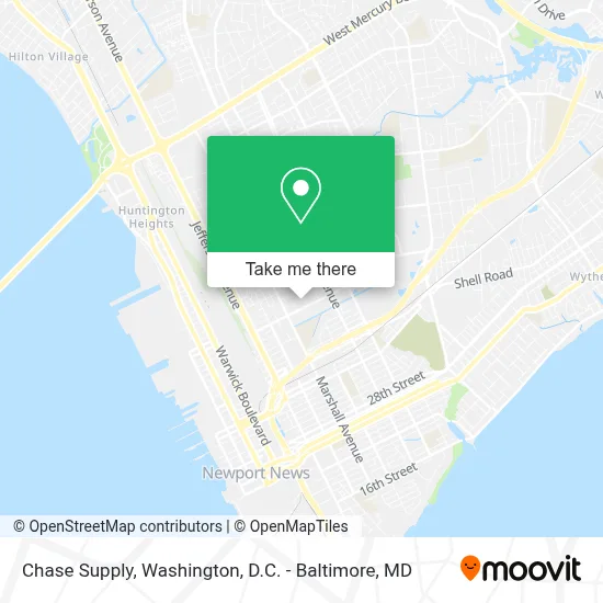 Chase Supply map