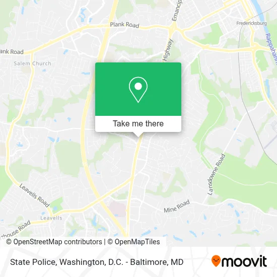 State Police map