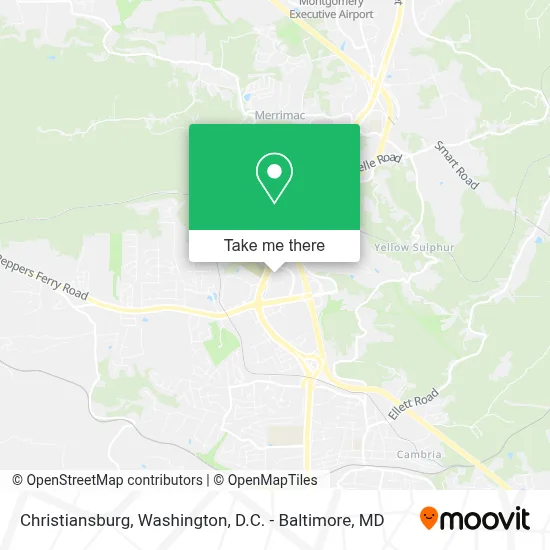 Christiansburg map