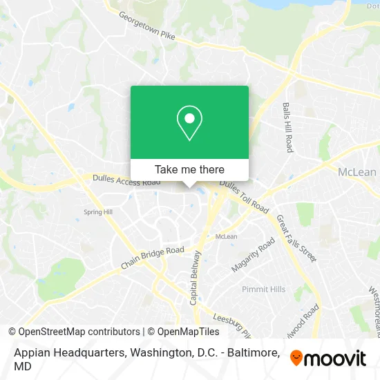 Appian Headquarters map
