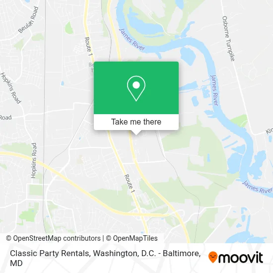 Classic Party Rentals map