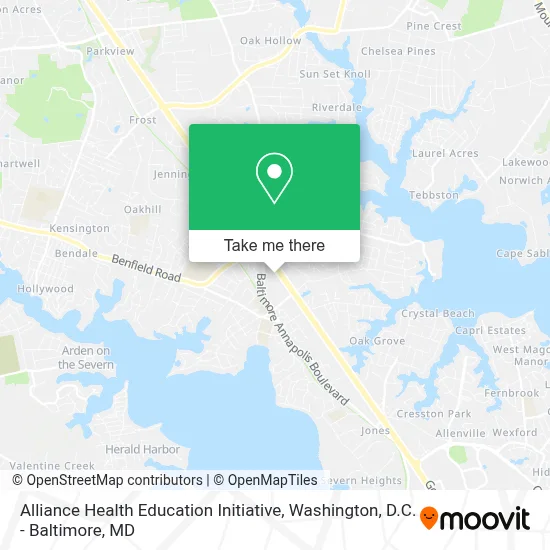 Alliance Health Education Initiative map