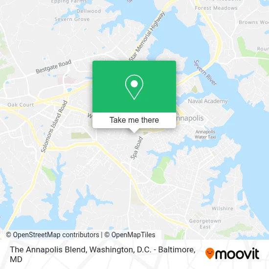 The Annapolis Blend map