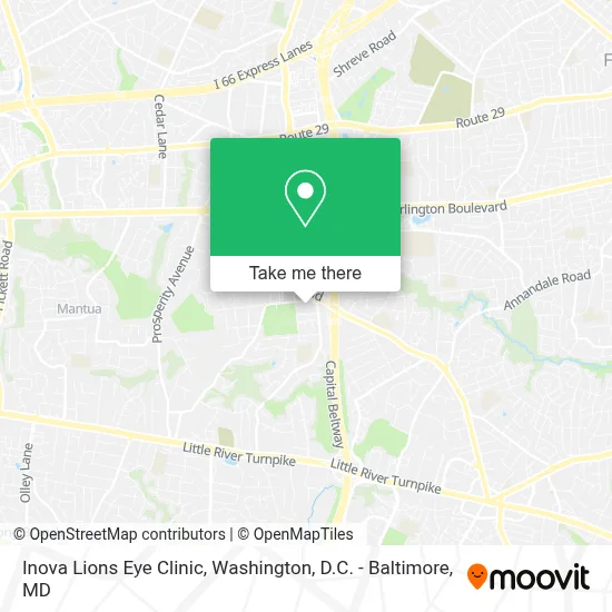 Inova Lions Eye Clinic map