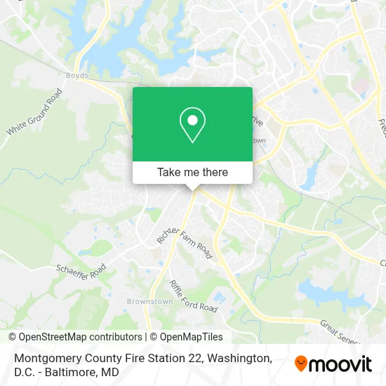 Montgomery County Fire Station 22 map