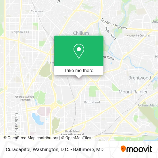Curacapitol map