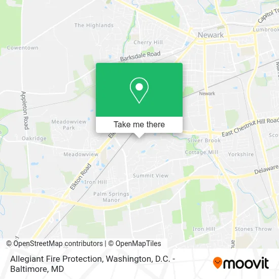 Allegiant Fire Protection map