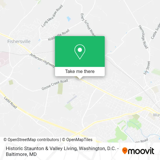 Historic Staunton & Valley Living map