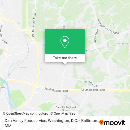 Dan Valley Foodservice map
