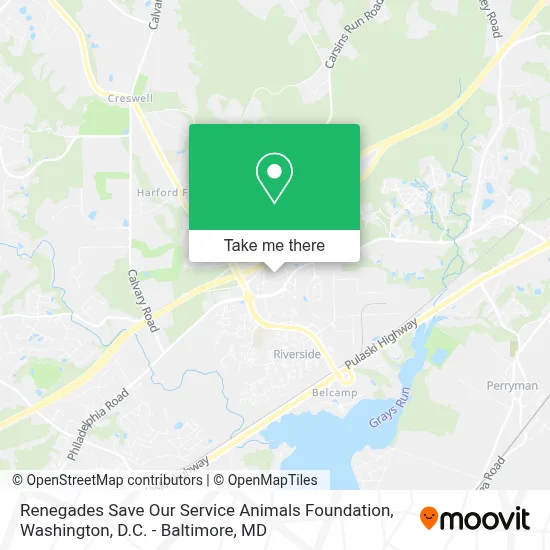 Renegades Save Our Service Animals Foundation map