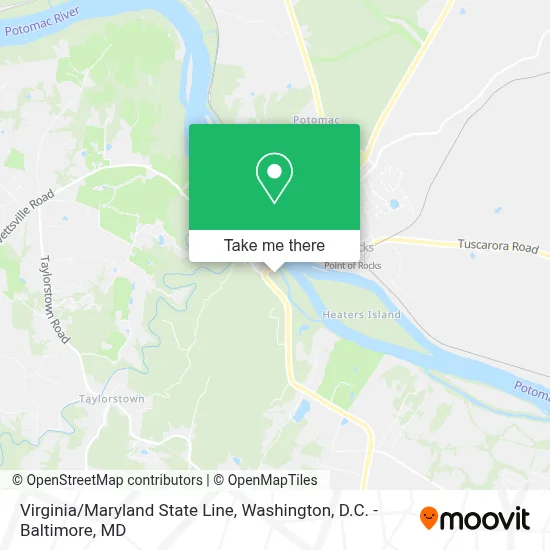 Virginia/Maryland State Line map