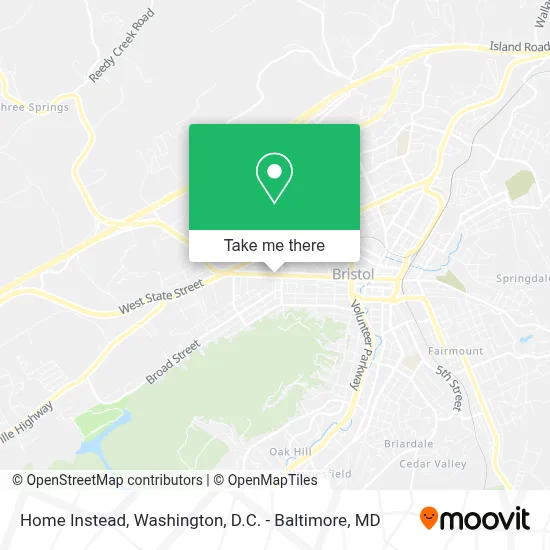 Home Instead map
