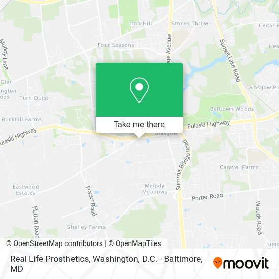 Real Life Prosthetics map