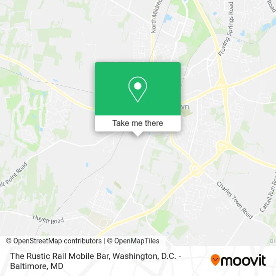 The Rustic Rail Mobile Bar map