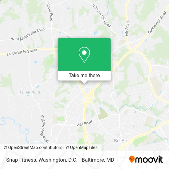 Snap Fitness map