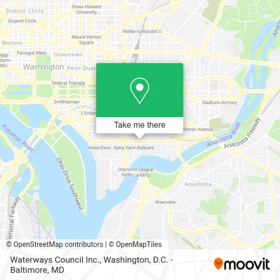 Waterways Council Inc. map