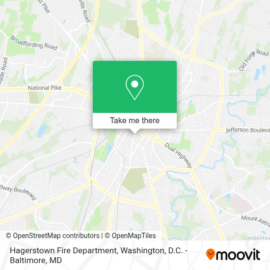 Hagerstown Fire Department map