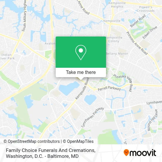 Family Choice Funerals And Cremations map
