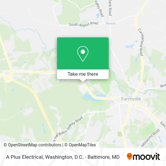 A Plus Electrical map
