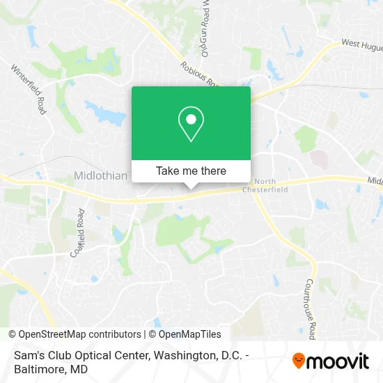 Sam's Club Optical Center map