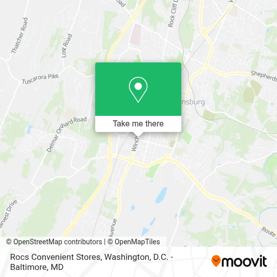 Rocs Convenient Stores map