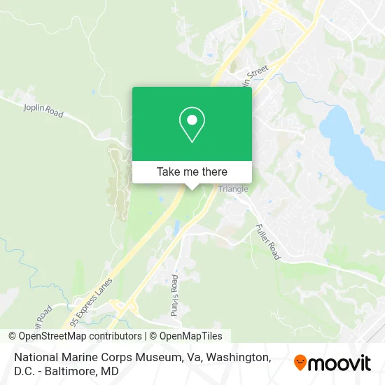 National Marine Corps Museum, Va map